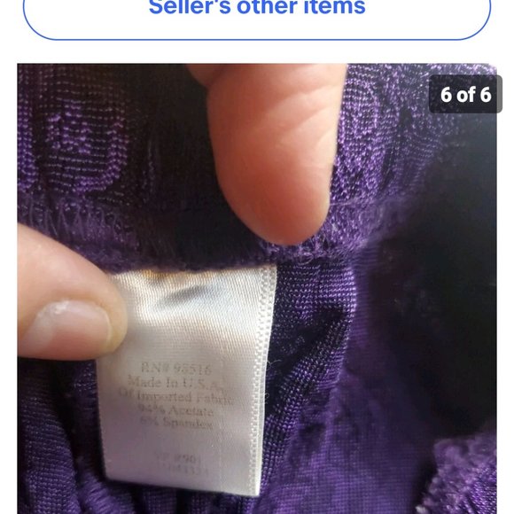 Coldwater Creek Purple Skirt Size 1X - Picture 2 of 6